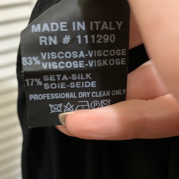 DEREK LAM BLACK COWL NECK BLOUSE - Picture 8 of 9